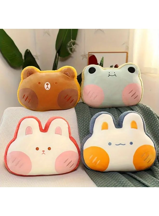Red Bean Paste Pig Anime Character Pillow Soft Plush Cushion With Expressive Eyes Multi Color - Image 1